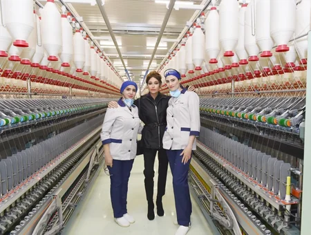 “Mingəçevir Tekstil” MMC-nin iplik istehsalı üzrə iki müəssisəsinin açılışı olub
