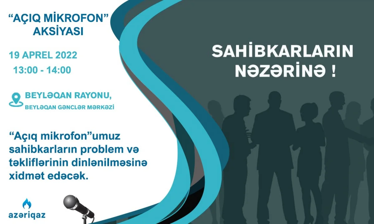 “Azəriqaz”ın sahibkarlarla növbəti görüşü Beyləqanda keçiriləcək