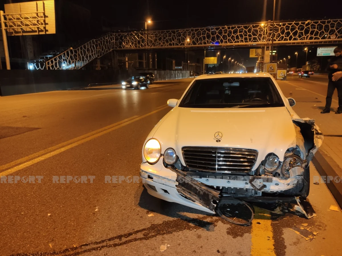 Bakıda sürücü idarəetməni itirərək qəza törədib