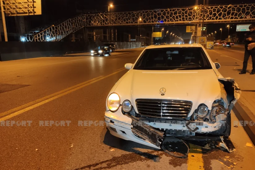 Bakıda sürücü idarəetməni itirərək qəza törədib