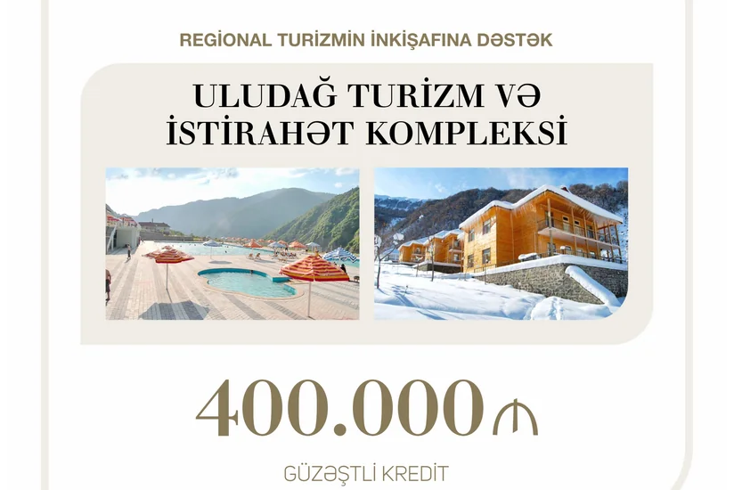 Turizm və istirahət kompleksinə 400 min manat güzəştli kredit verilib