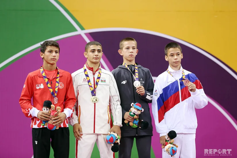 Bakı-2019: İlk yarış günündə medal qazanan Azərbaycan idmançıları mükafatlandırılıb - FOTO