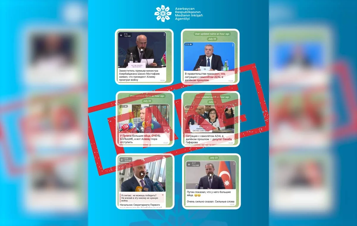 MEDİA: Bir sıra dövlət xadimlərinin adından saxta açıqlamalar yayılıb