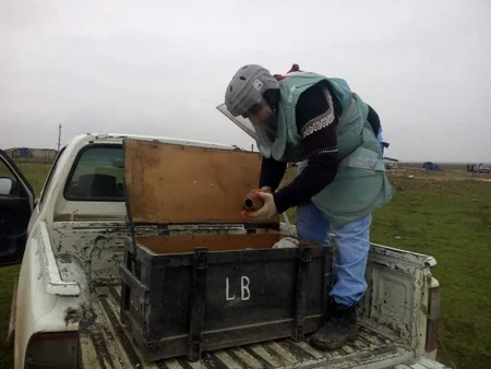 Ağcabədidə minaatan mərmisi tapılıb