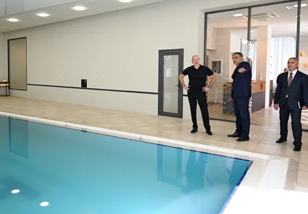Prezident Xankəndidə əsaslı təmir və bərpadan sonra “Palace” hotelinin açılışında iştirak edib - YENİLƏNİB