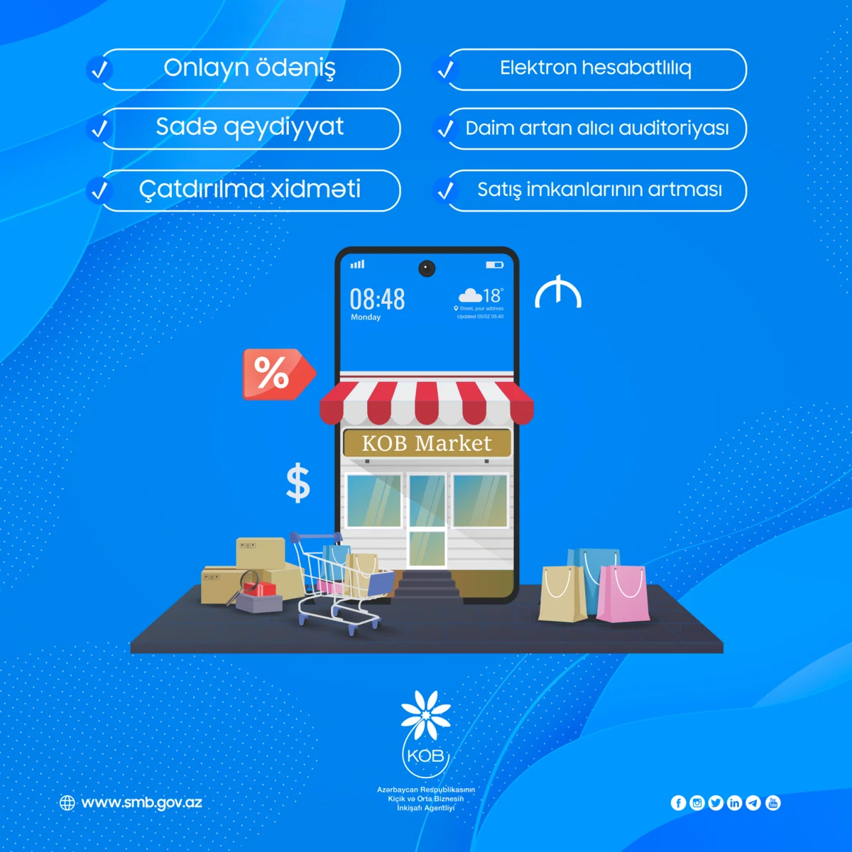 KOBİA: kobmarket.az istifadəçilərinin sayı artır