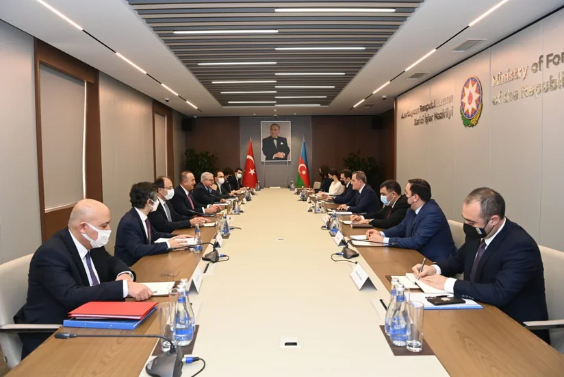 XİN Ceyhun Bayramovla Mövlud Çavuşoğlunun görüşü barədə məlumat yayıb - YENİLƏNİB-3