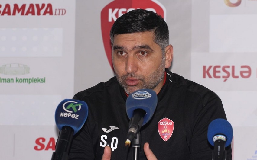 Keşlənin baş məşqçisi Qəbələ ilə oyunun hakimliyindən şikayətlənib