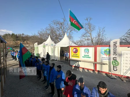 Protest rally on Khankandi-Lachin road enters its 118th day