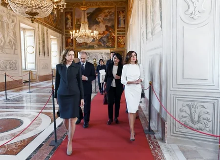 First lady Mehriban Aliyeva viewed Quirinale Palace in Rome