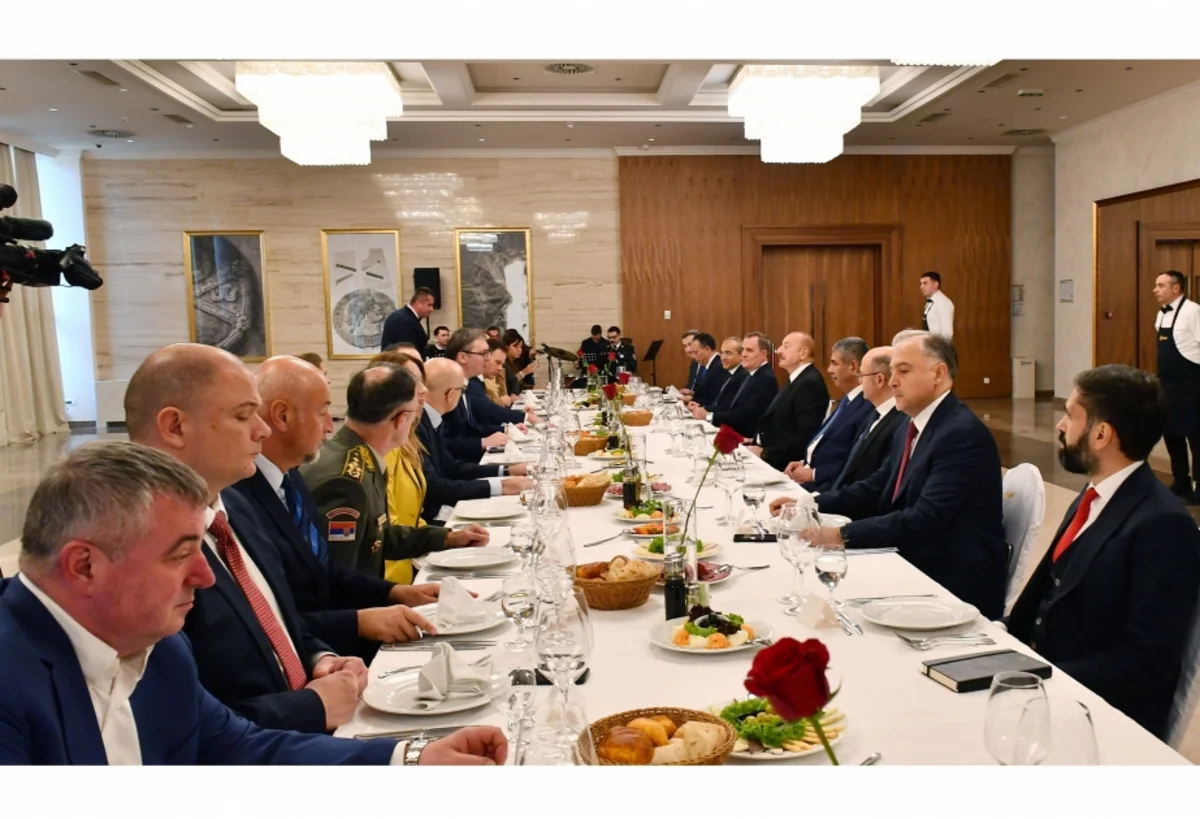 Azərbaycan və Serbiya prezidentlərinin geniş tərkibdə görüşü olub