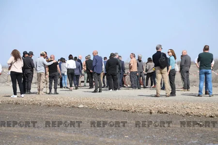 Beynəlxalq konfransın iştirakçıları ANAMA-nın Ağdamdakı regional mobil sahə düşərgəsi ilə tanış olublar