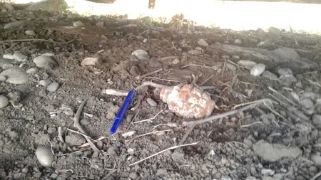 Ağstafada F-1 əl qumbarası aşkarlanıb - FOTO