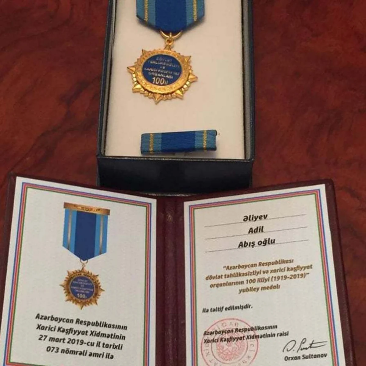 Deputat təhlükəsizlik orqanlarının yubiley medalı ilə təltif olunub