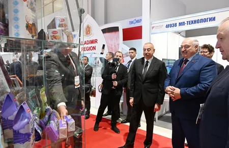 Azərbaycan və Belarus prezidentləri “Caspian Agro” və  “InterFood Azerbaijan” sərgiləri ilə tanış olublar - YENİLƏNİB