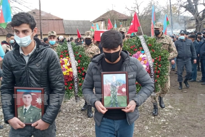 Şəhid olan hərbi qulluqçu Qubada dəfn edilib