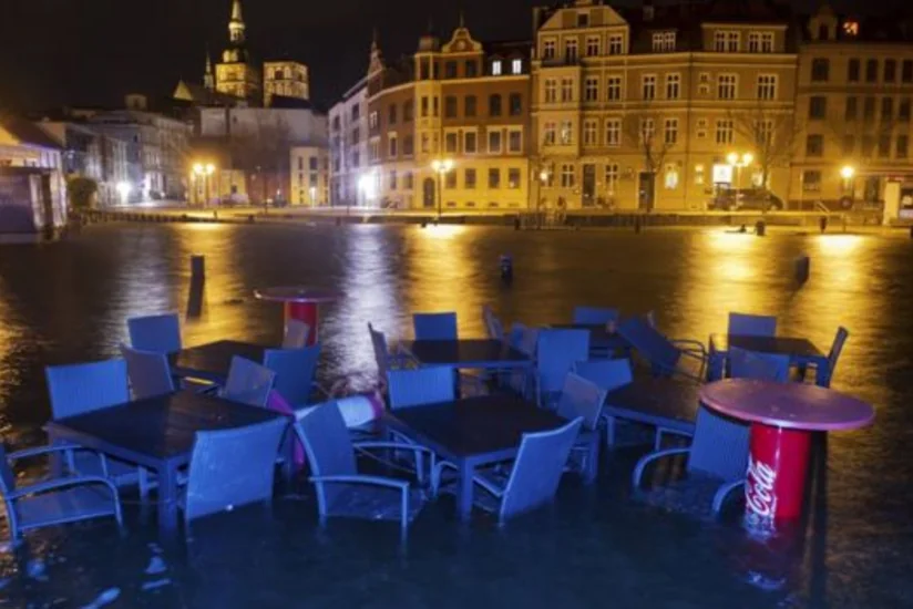 Almaniyanın şimalında son 10 ilin ən böyük daşqınları baş verib