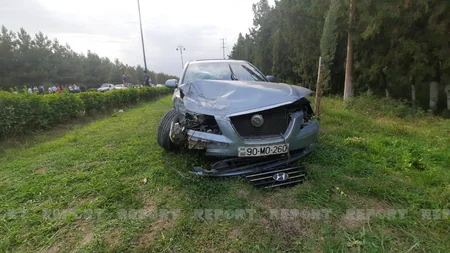 Kürdəmirdə iki avtomobil toqquşub, xəsarət alanlar var