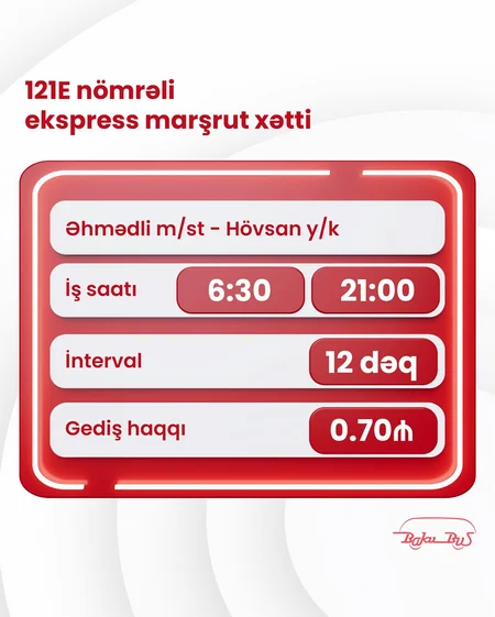 BakuBus daha bir marşrut xəttini istifadəyə verib