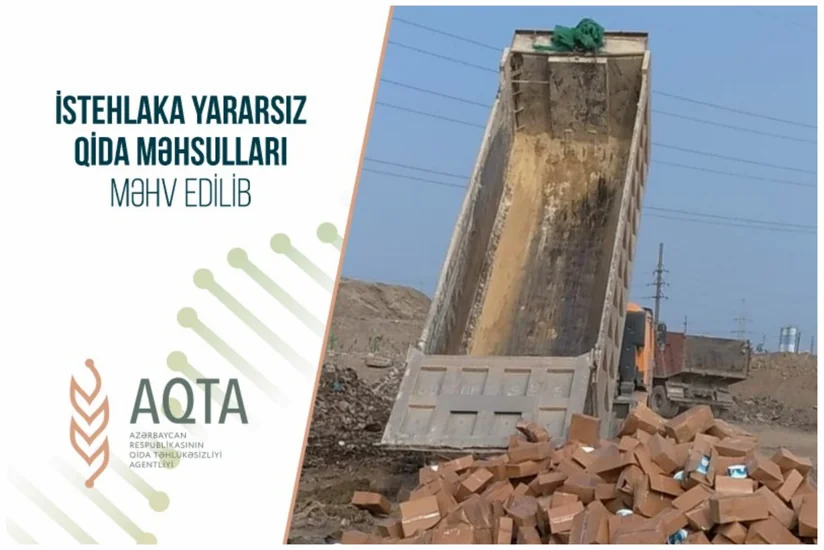 İstehlaka yararsız qida məhsulları məhv edilib