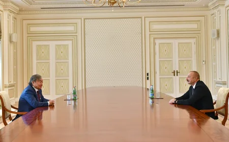 Ilham Aliyev receives prominent Kazakh poet and public figure Olzhas Suleimenov