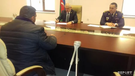 Arzu Rəhimov Göyçayda vətəndaşları qəbul edib