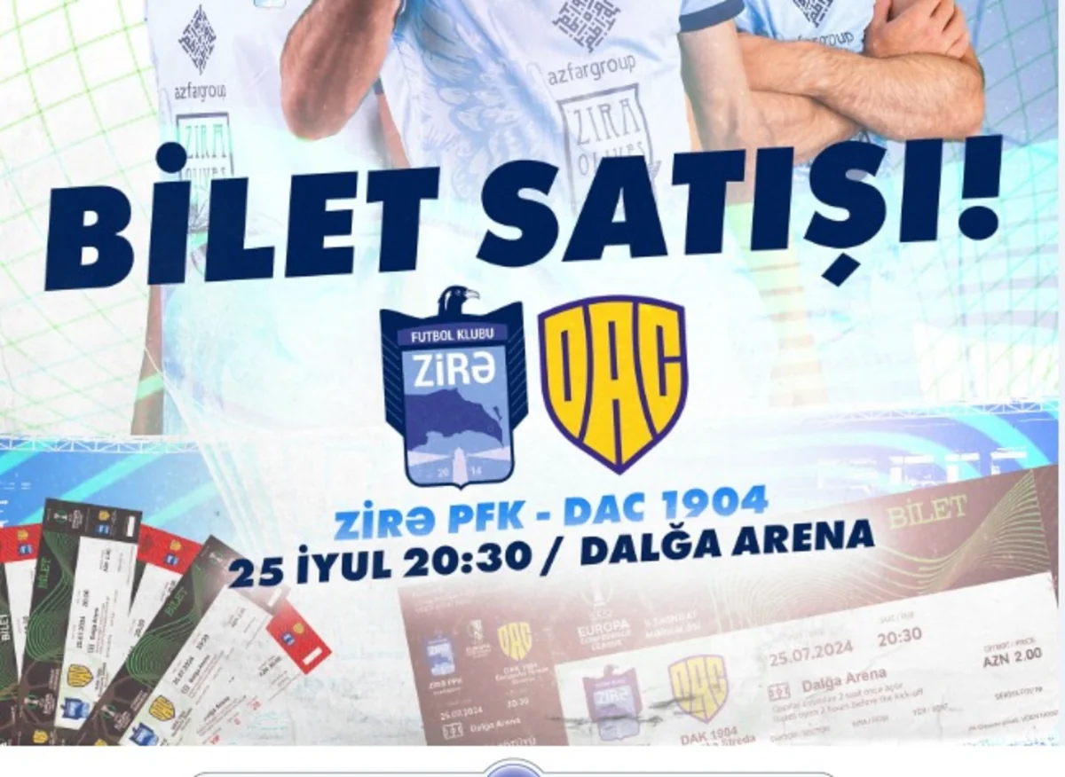 Zirənin UEFA Konfrans Liqasında Slovakiya klubu ilə matçının biletləri satışa çıxarılır