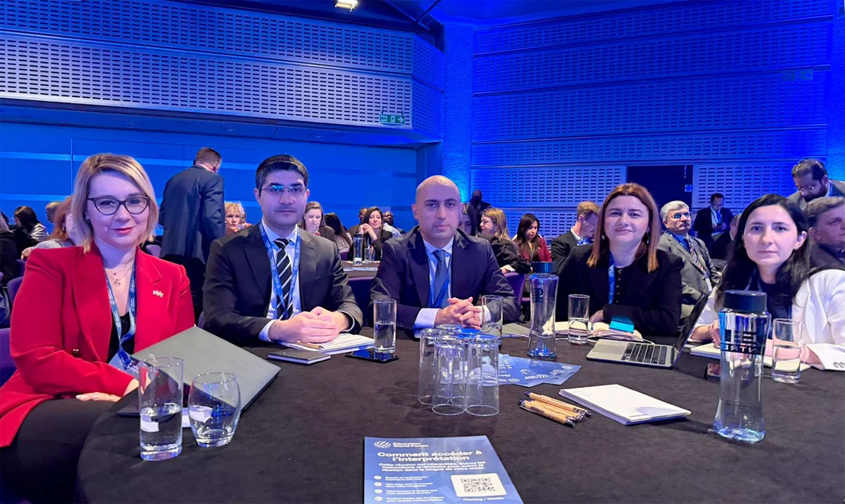 Emin Amrullayev attending 21st Education World Forum in London