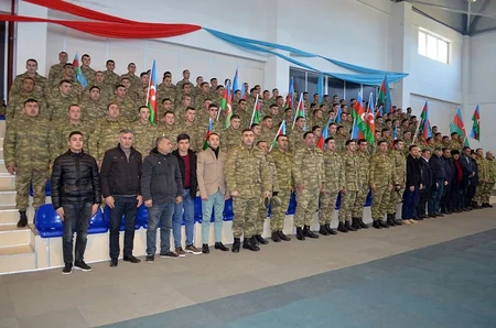 Azərbaycan Ordusunda daşqaldırma birinciliyi keçirilib