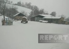 Traffic restored on Jalilabad-Yardimli road closed due to heavy snow 