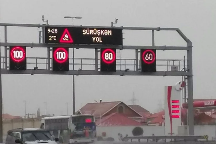 Bakı yollarında sürət həddi azaldılıb