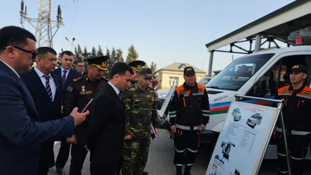 Özbəkistan nümayəndə heyəti Fövqəladə Hallar Nazirliyində olub