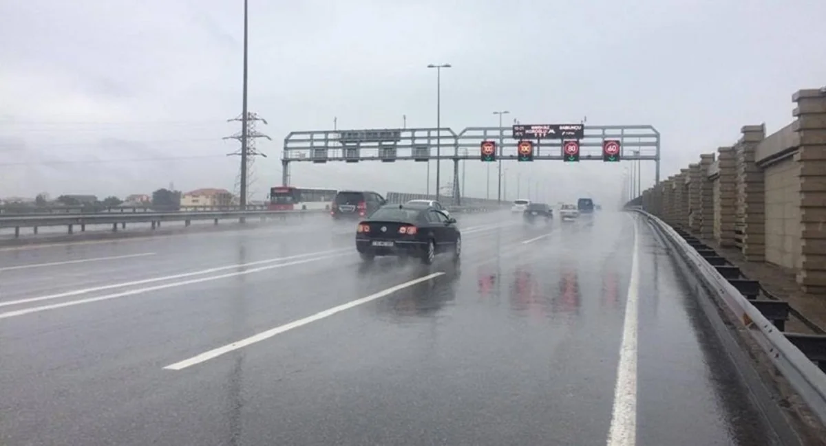 Aeroport yolunda sürət həddi endirilib