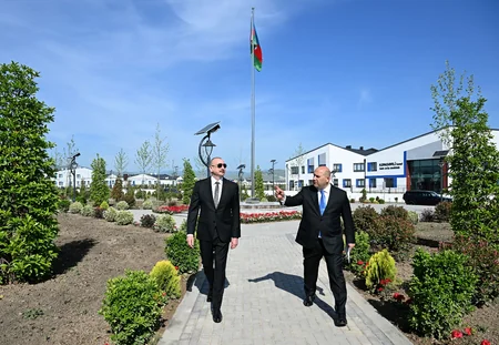 President Ilham Aliyev attends inauguration of first phase of Kangarli village in Aghdam district