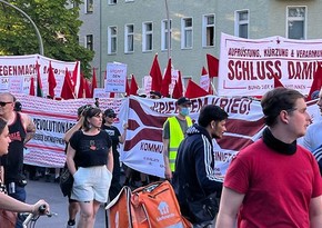 Berlində 1 May nümayişləri zamanı 70-dən çox insan saxlanılıb