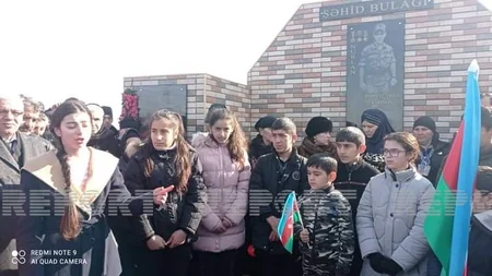 Vətən müharibəsi şəhidinin adına inşa edilən bulağın açılışı olub