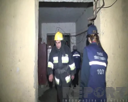 ​Tovuzda binada yanğın nəticəsində iki nəfər tüstüdən zəhərlənib