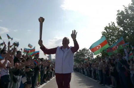 2016olympicsrio.org website posts article on Flame of I European Games arriving in Baku