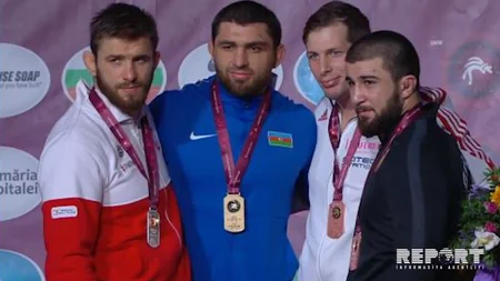 Azərbaycanın sərbəst güləş yığması Avropa çempionatında 3 qızıl, 1 gümüş, 2 bürünc medal qazanıb - FOTO - VİDEO