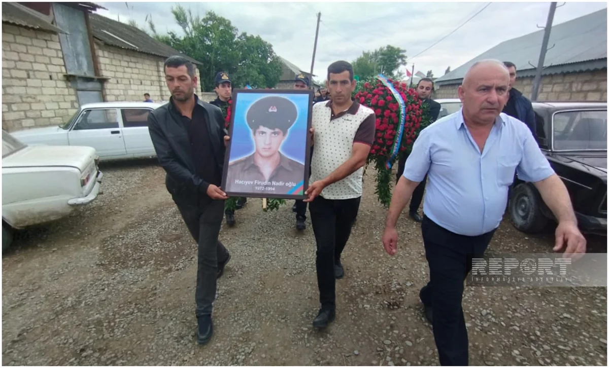 Göyçayda Birinci Qarabağ müharibəsinin şəhidi Firuddin Hacıyev dəfn edilib - YENİLƏNİB