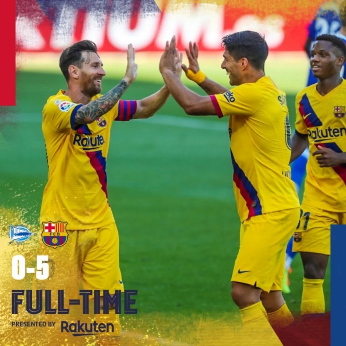 Примера: Барселона разгромила Алавес