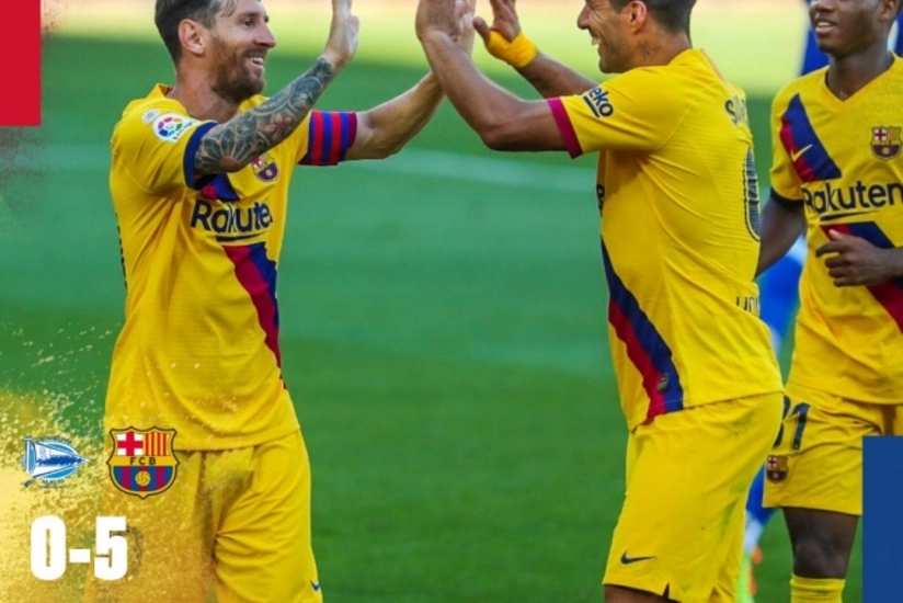 “Barselona” “Alaves”i darmadağın edib