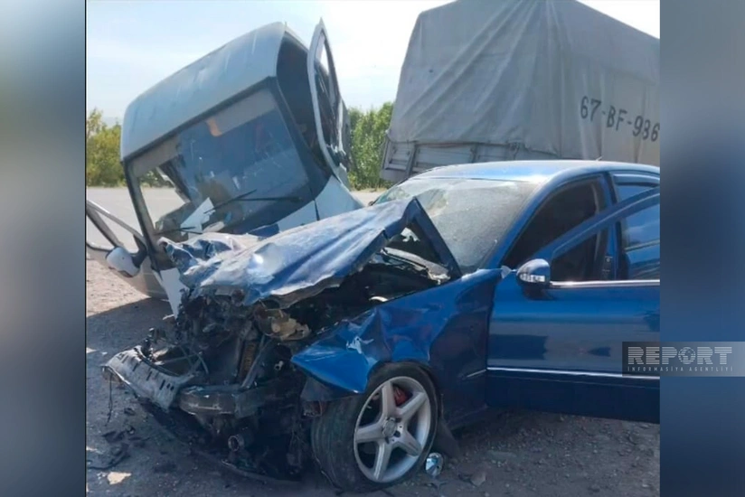 Naxçıvanda iki avtomobil toqquşub, xəsarət alanlar var