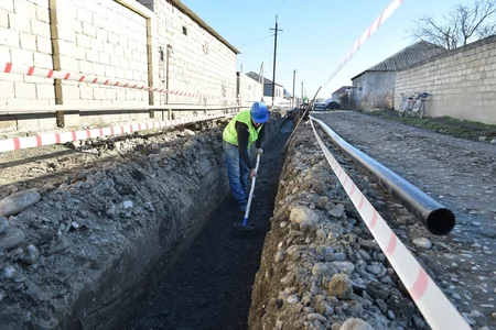 Xaçmazda içməli su təchizatı və kanalizasiya sistemləri yenidən qurulur