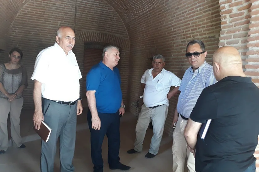 Gəncədəki Şah Abbas karvansarasında aparılan bərpa işləri ilin sonunda başa çatacaq
