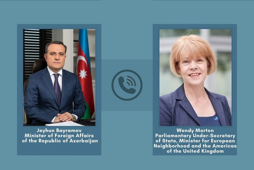 Ceyhun Bayramov və britaniyalı nazir arasında telefon danışığı olub