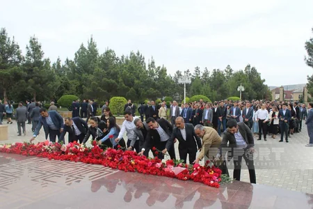 Hacıqabulda Heydər Əliyevin 100 illik yubileyi qeyd olunub