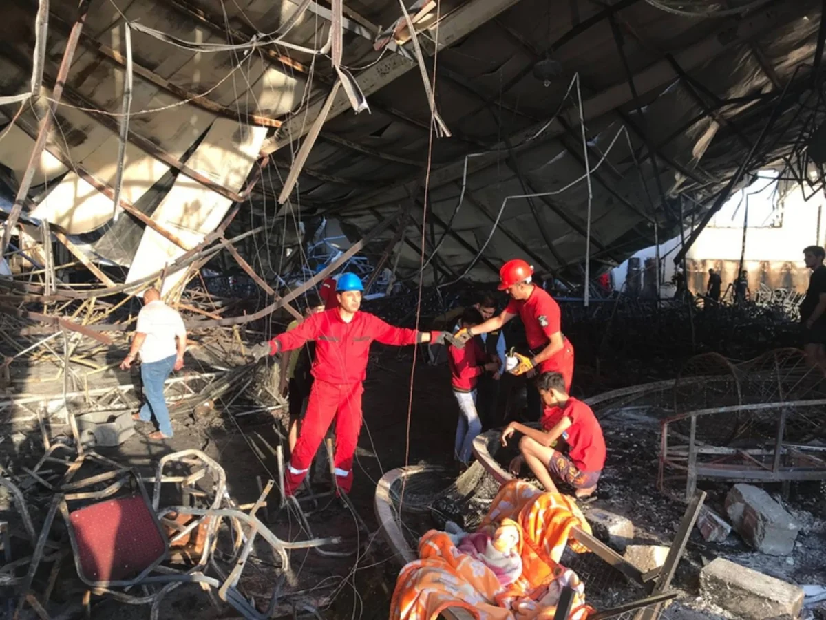 İraqda yanğında yaralanan 20 nəfər müalicə üçün Türkiyəyə gətirilib