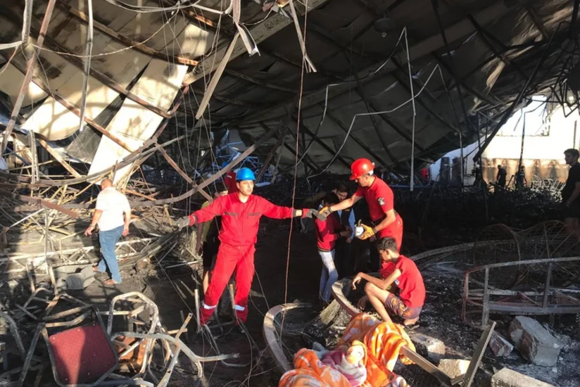 İraqda yanğında yaralanan 20 nəfər müalicə üçün Türkiyəyə gətirilib