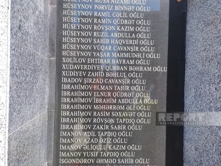 Bakıda 301 şəhidin ad-soyadı həkk olunan Memorial Kompleks ucaldılıb